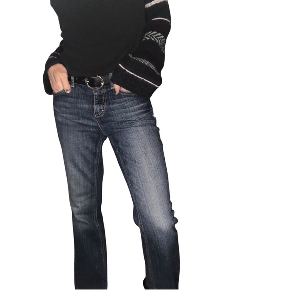 Tommy Hilfiger Hope Boot Classic Blue Women Jeans Sz 6 Casual Retro Streetwear - Picture 2 of 8